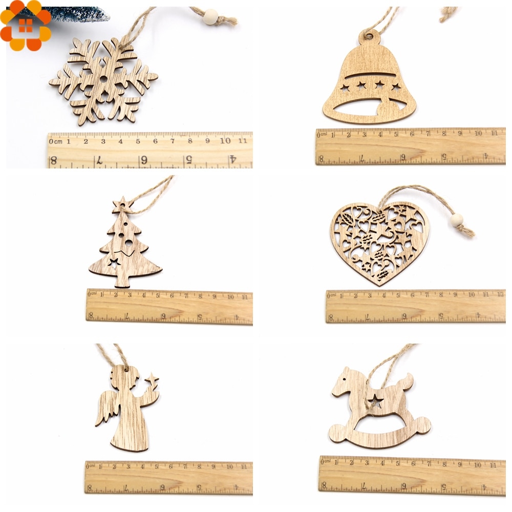 DIY Wooden Christmas Ornaments (Set of 10)