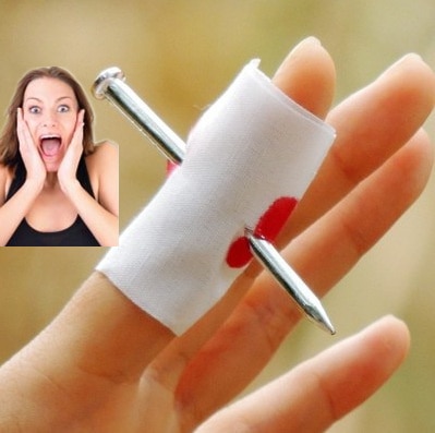 Nail Through Finger Prank Toys