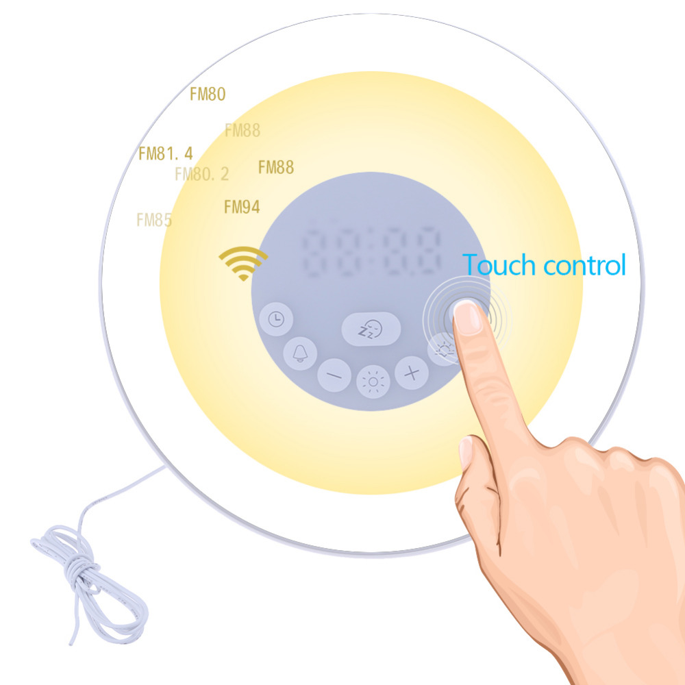 Touch-Sensing Sunrise Alarm Clock