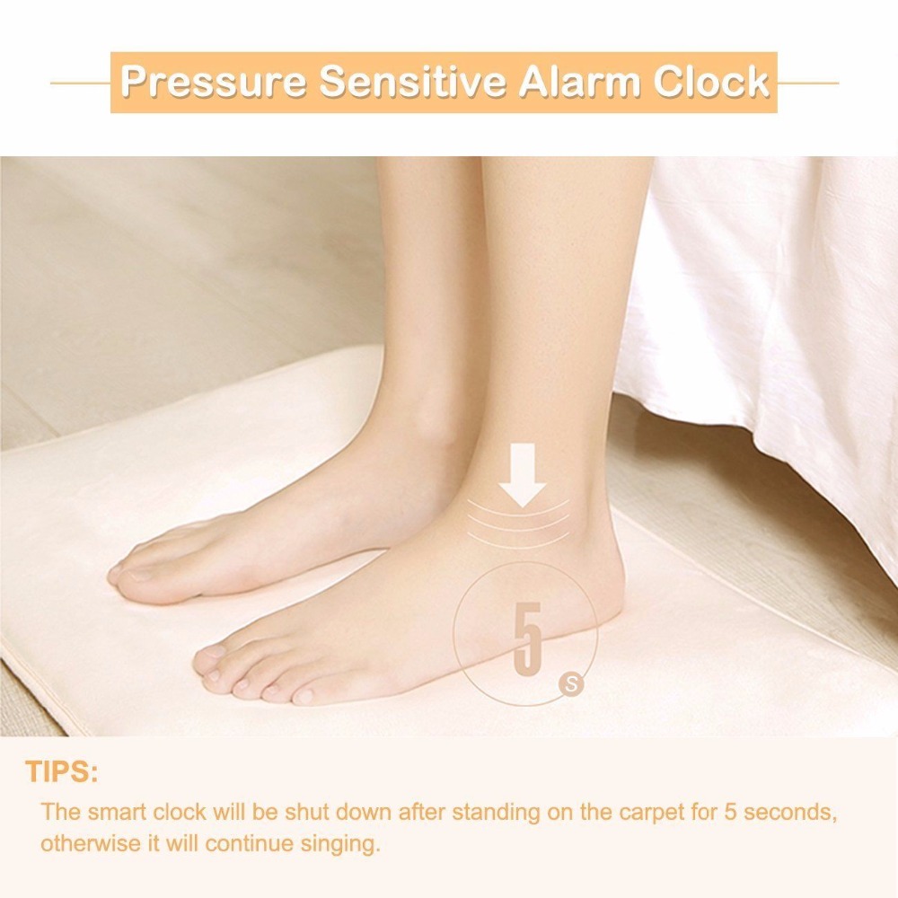 Pressure-Sensitive Alarm Clock Mat