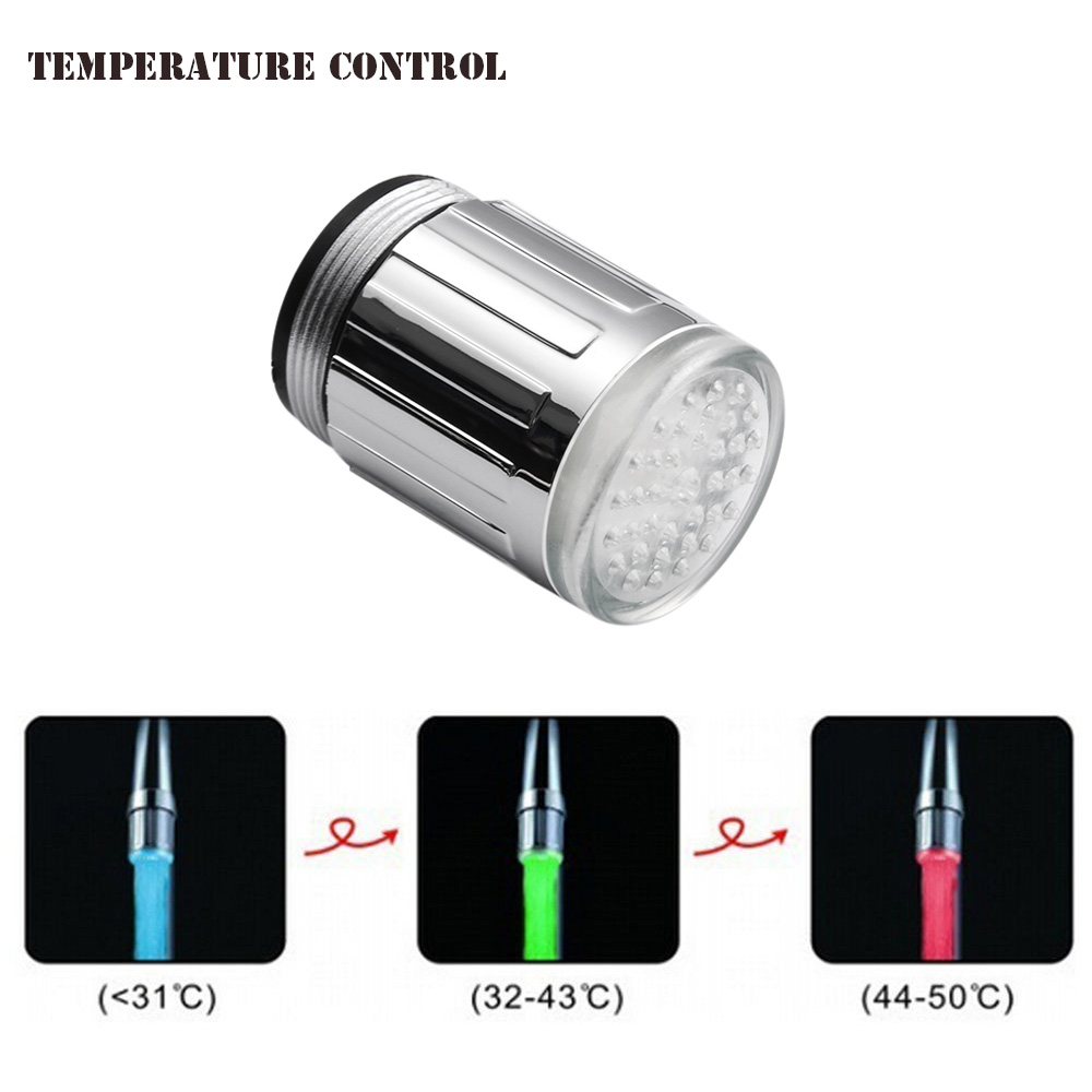 LED Faucet Aerator with Temperature Sensor