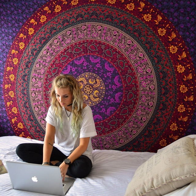 Indian Mandala Wall Hanging Tapestry