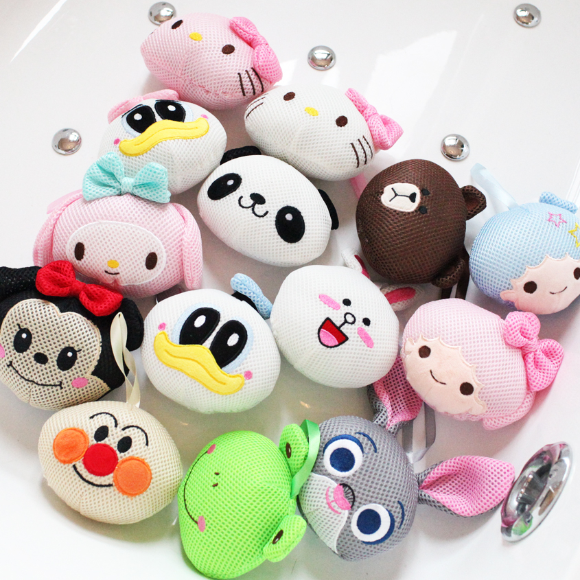 Super Cute Cartoon Animals Bath Sponge Scrub Ball