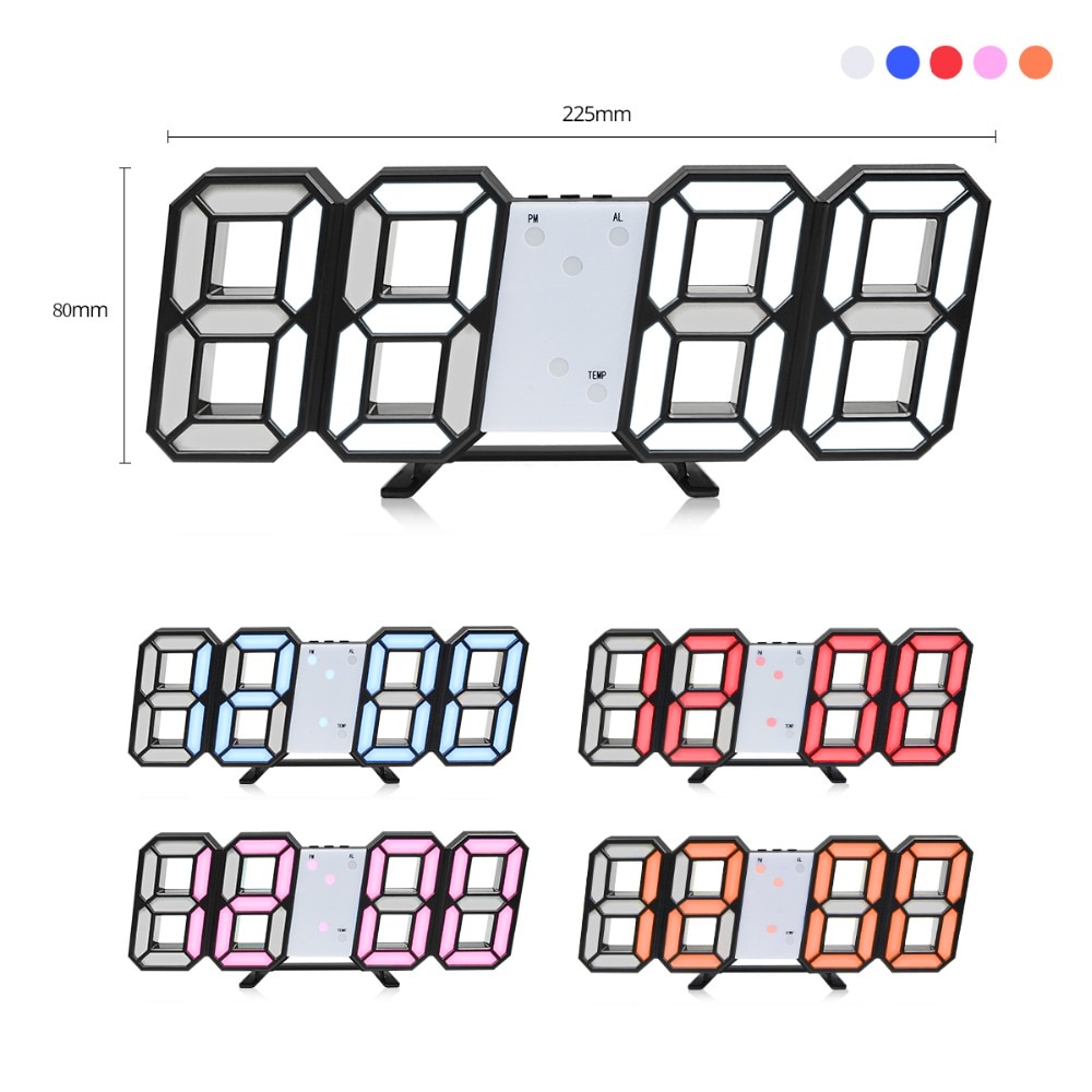 LED Digital Wall Clock Smart Display