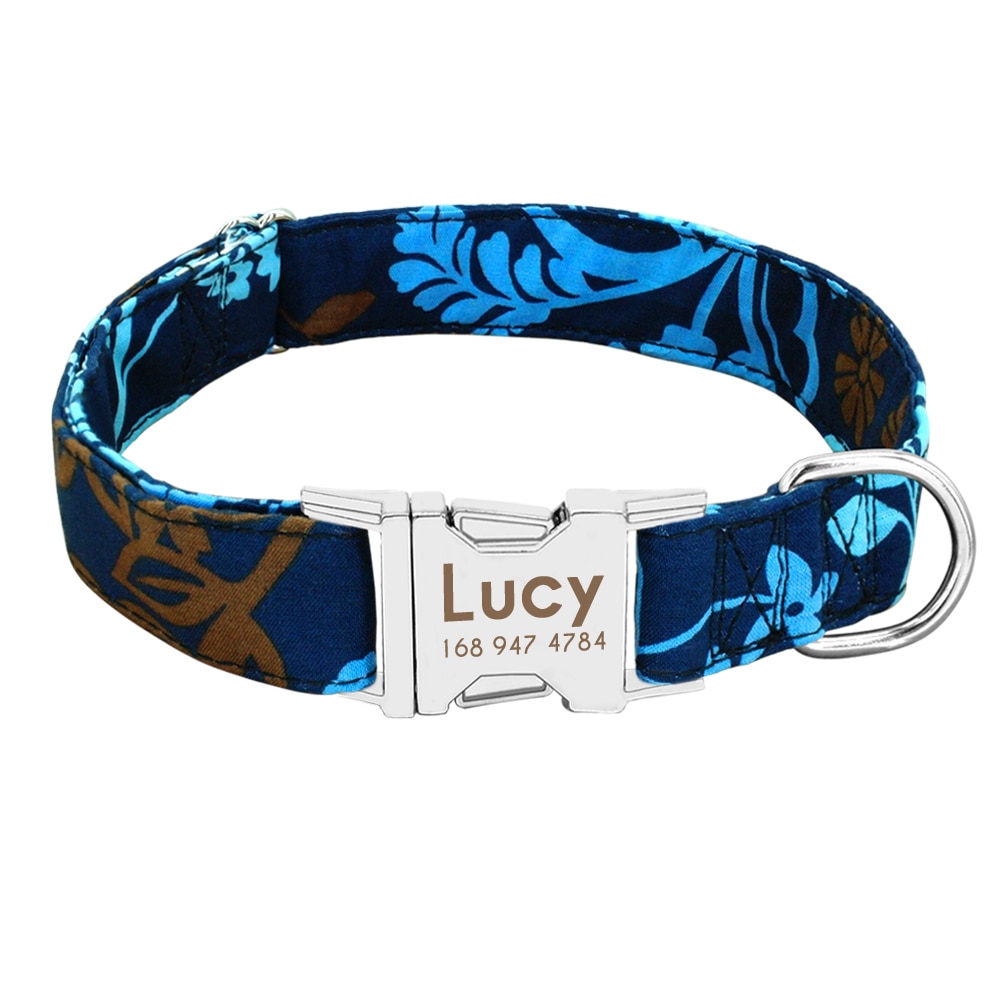 Personalized Dog Collars Engraved Nameplate