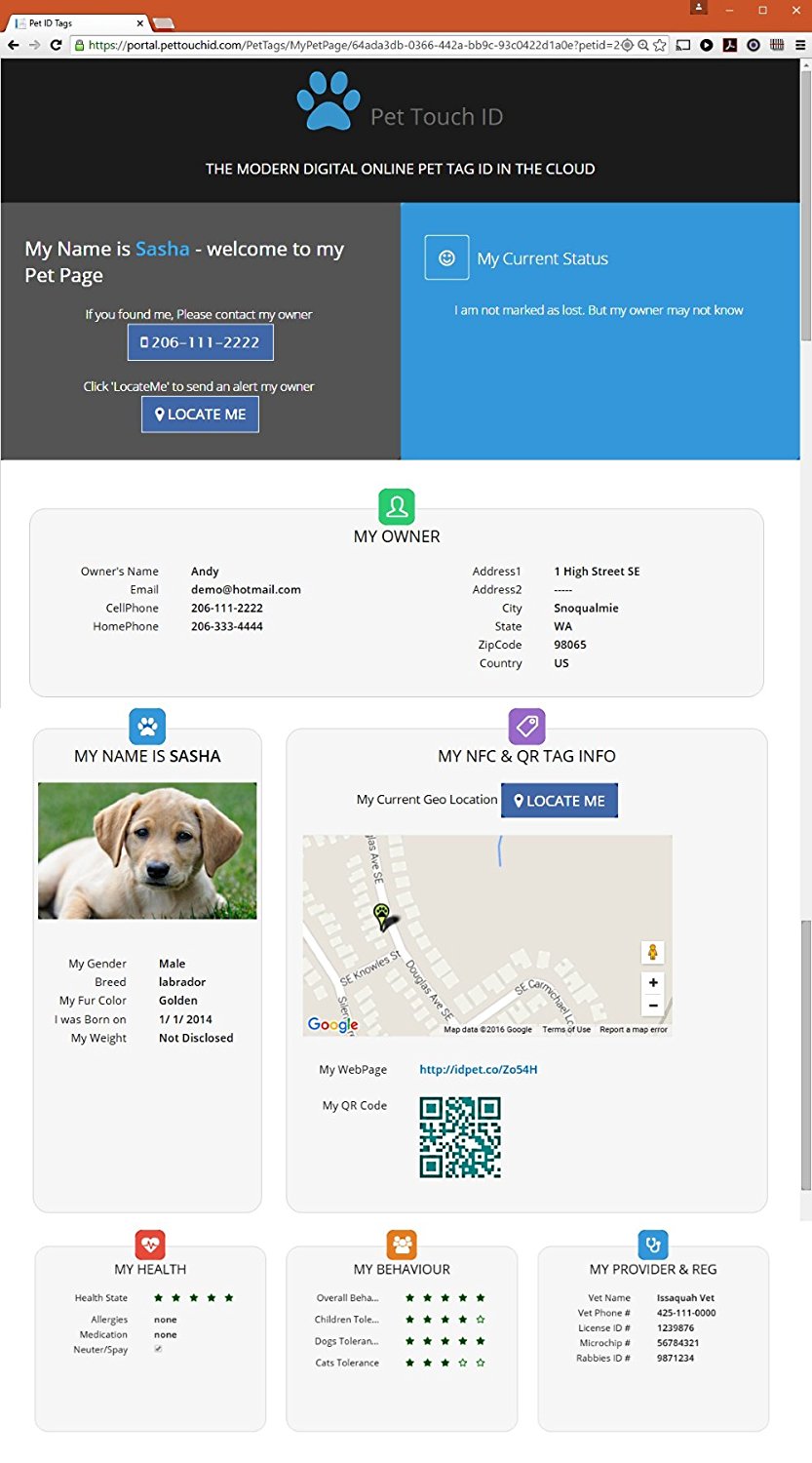 Pet Tracker Disk GPS Tracking Device