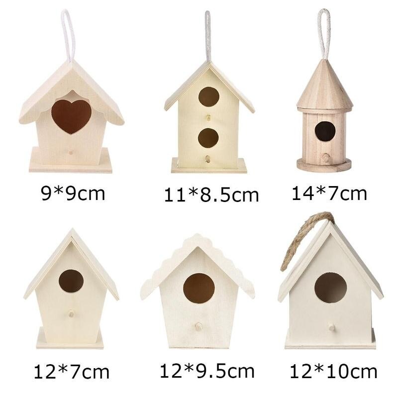 Hanging Wooden Nesting Bird House