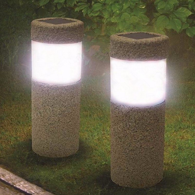 Pillar Garden Light Solar Powered 