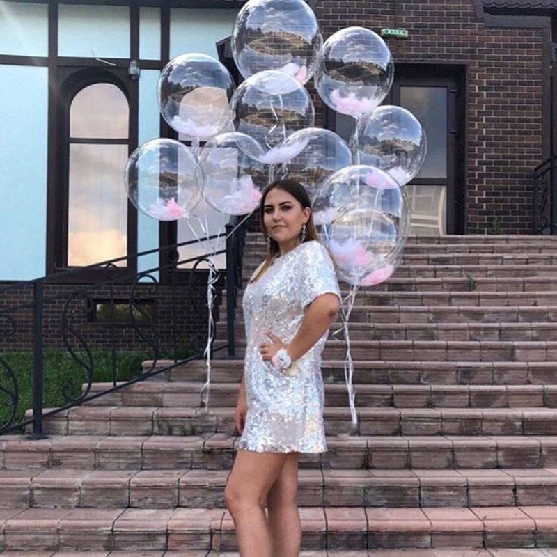 Clear Bubble Balloons Decoration (5 Pcs)