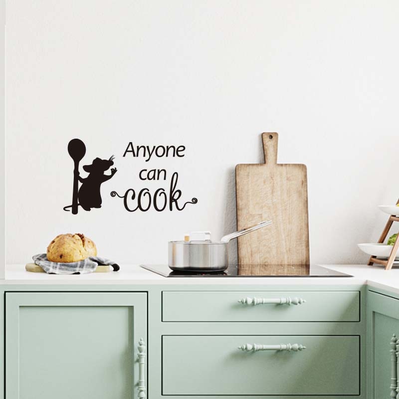 Kitchen Wall Decal Cooking Mouse Sticker