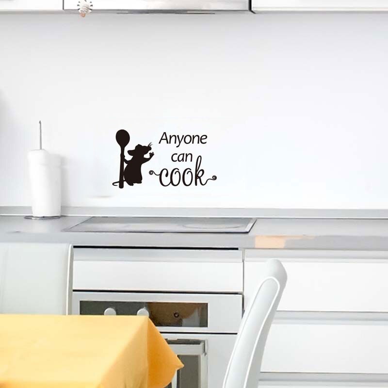 Kitchen Wall Decal Cooking Mouse Sticker