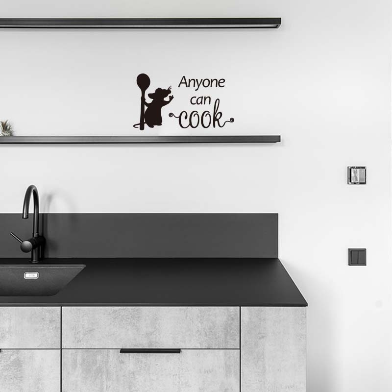 Kitchen Wall Decal Cooking Mouse Sticker