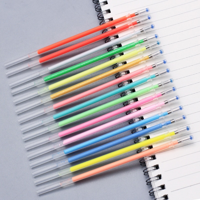 Multi-colored Gel Pen Refills (100 Pcs)