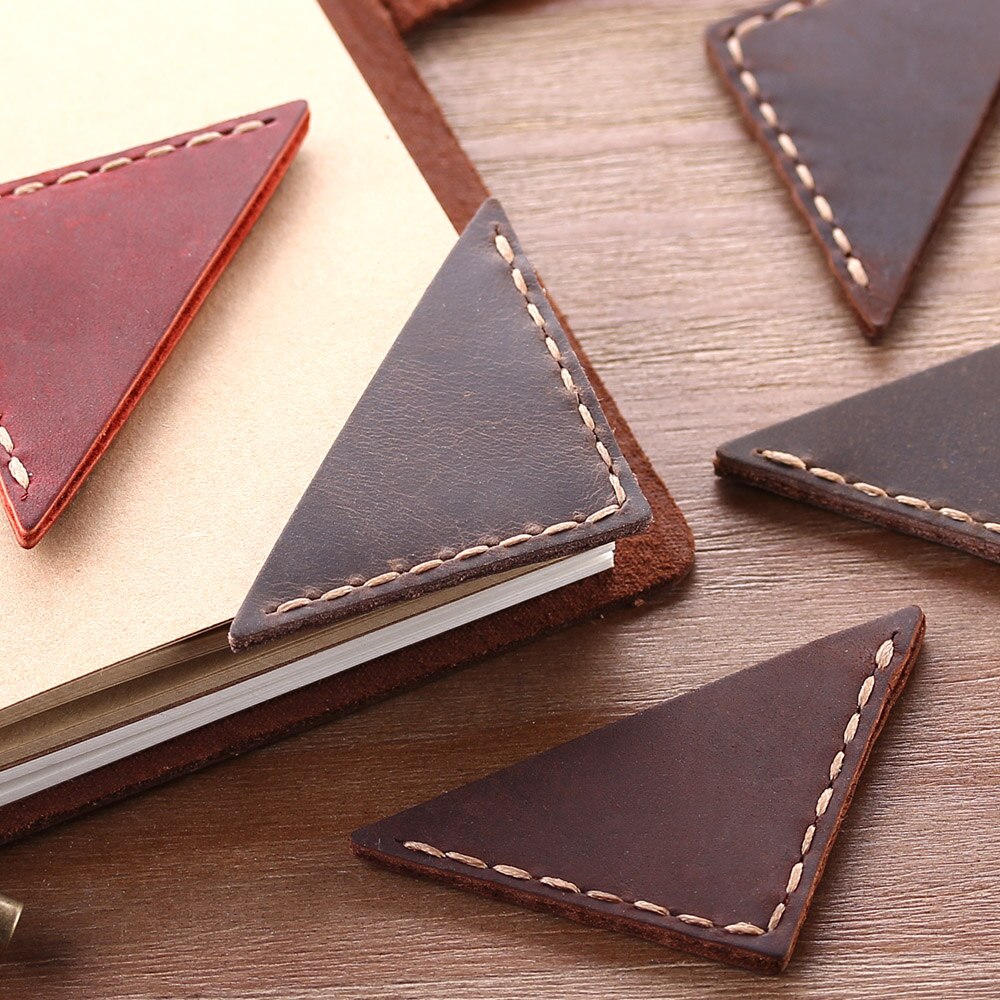 Corner Bookmark Leather Page Mark (2 pcs)