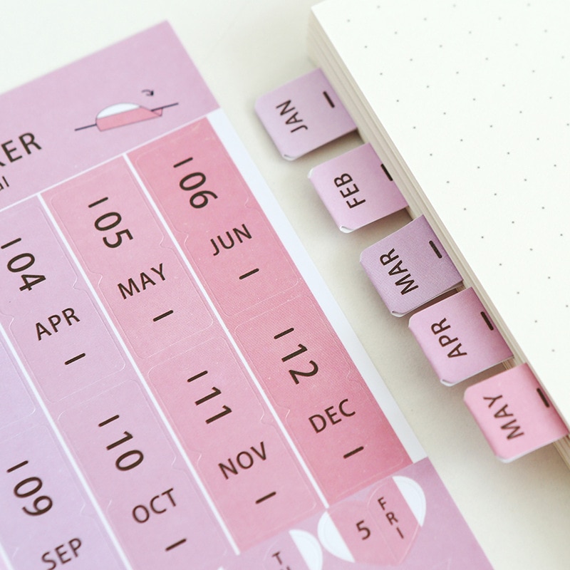 Planner Stickers Color Index Tabs