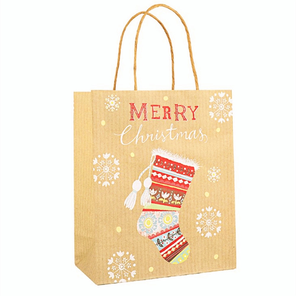 Christmas Gift Bags Kraft Paper