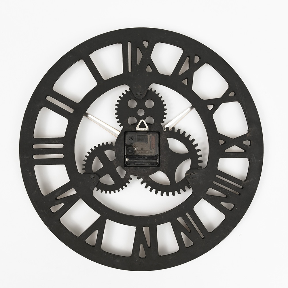 Rustic Clock Decorative Roman Numerals