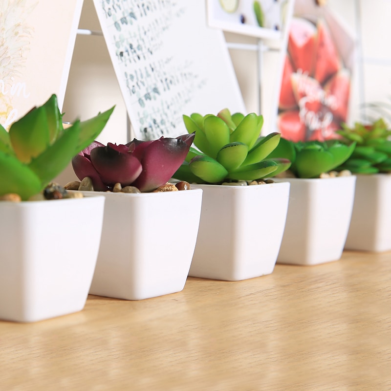 Fake Succulents Potted Artificial Plant