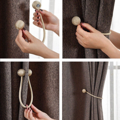 Curtain Tie Backs Magnetic Pearl Ball