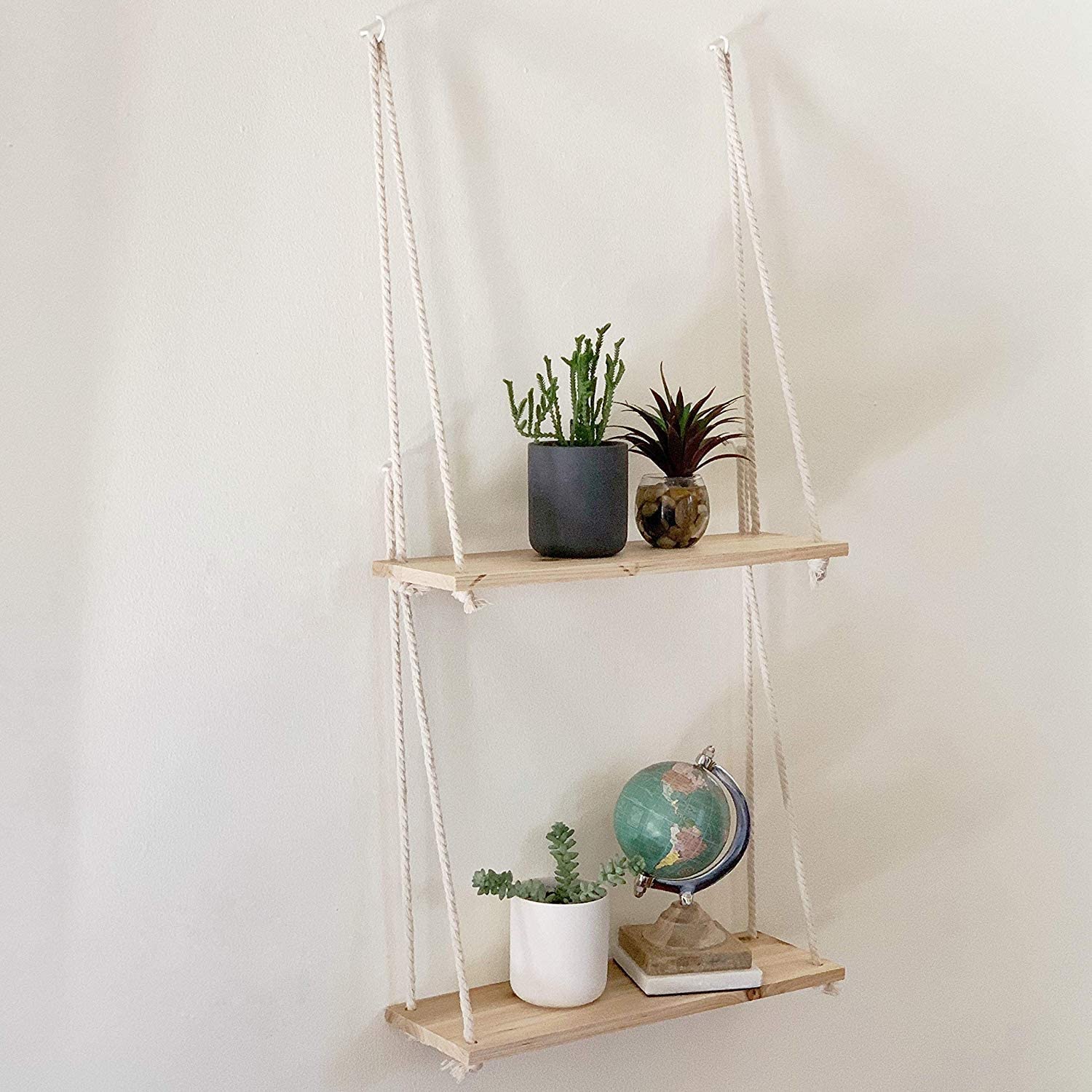 Wood Hanging Shelf Wall Swing