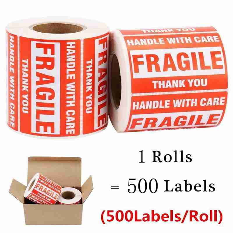 Fragile Stickers Warning Labels (500pcs)