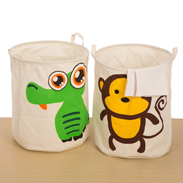 Cloth Basket Animals Laundry Storage