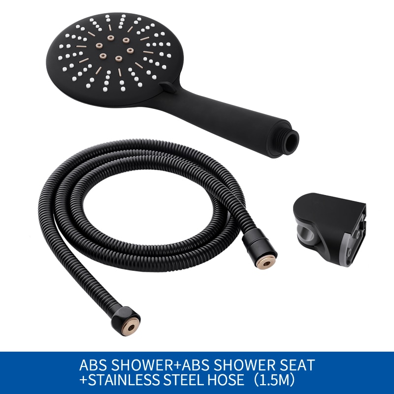 Black Shower Head 3 Functions