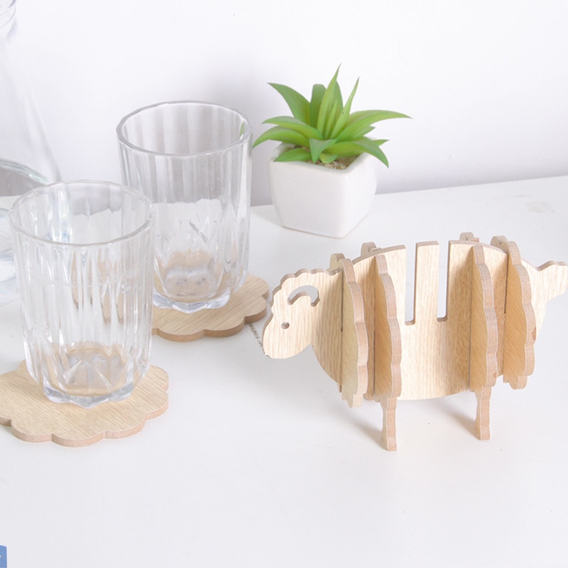 Cup Coaster 6PC Wooden Coasters