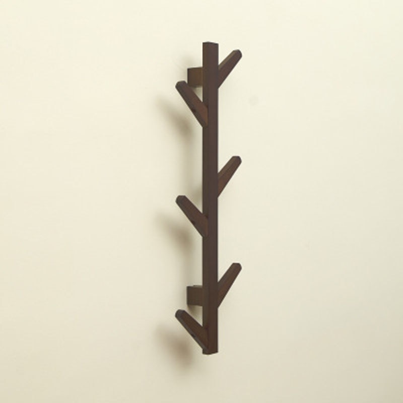 Wall Mounted Coat Rack With 6 Hooks