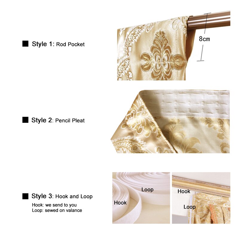 Valance Curtain Royal Luxury Design