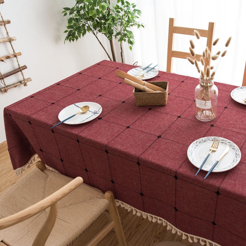 Linen Tablecloth Rectangle Square Table