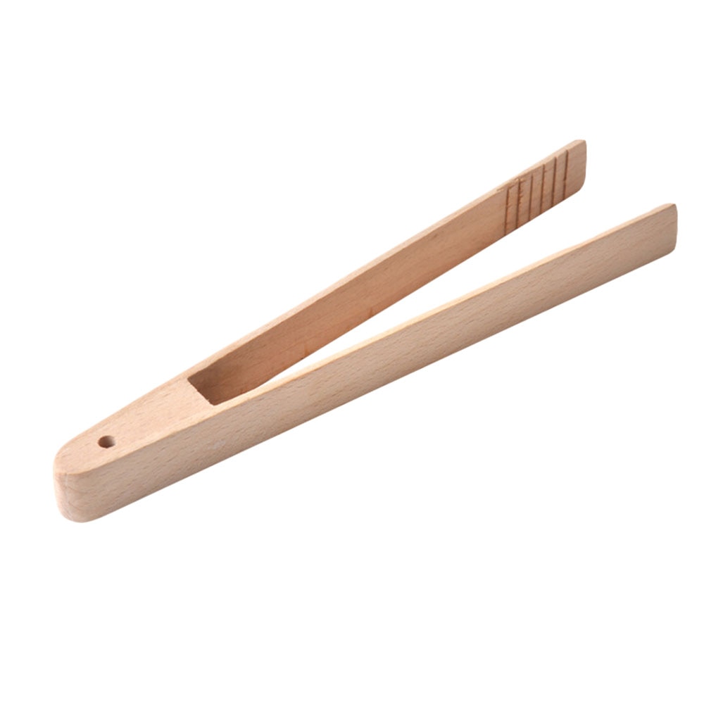 Wooden Bamboo Bread Tongs