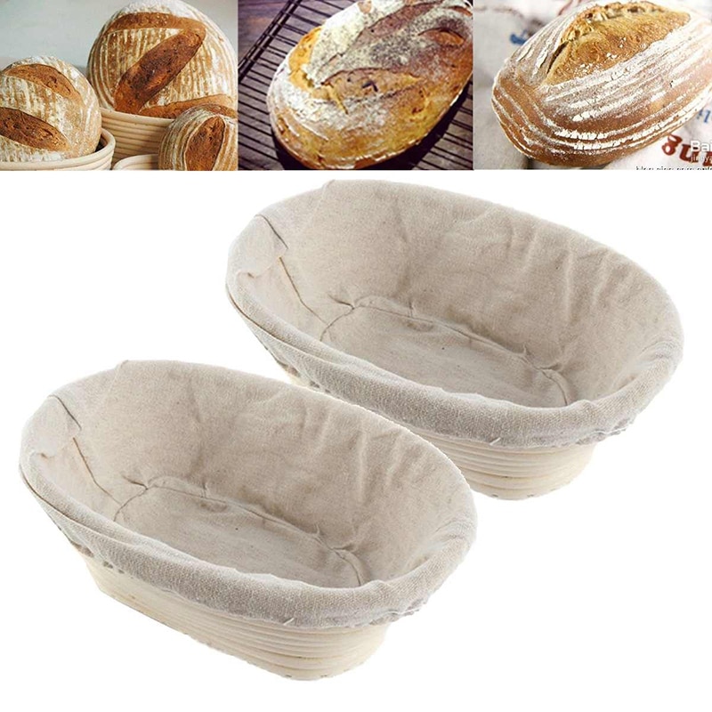 Bread Proofing Baskets Rattan Trays (2pcs)