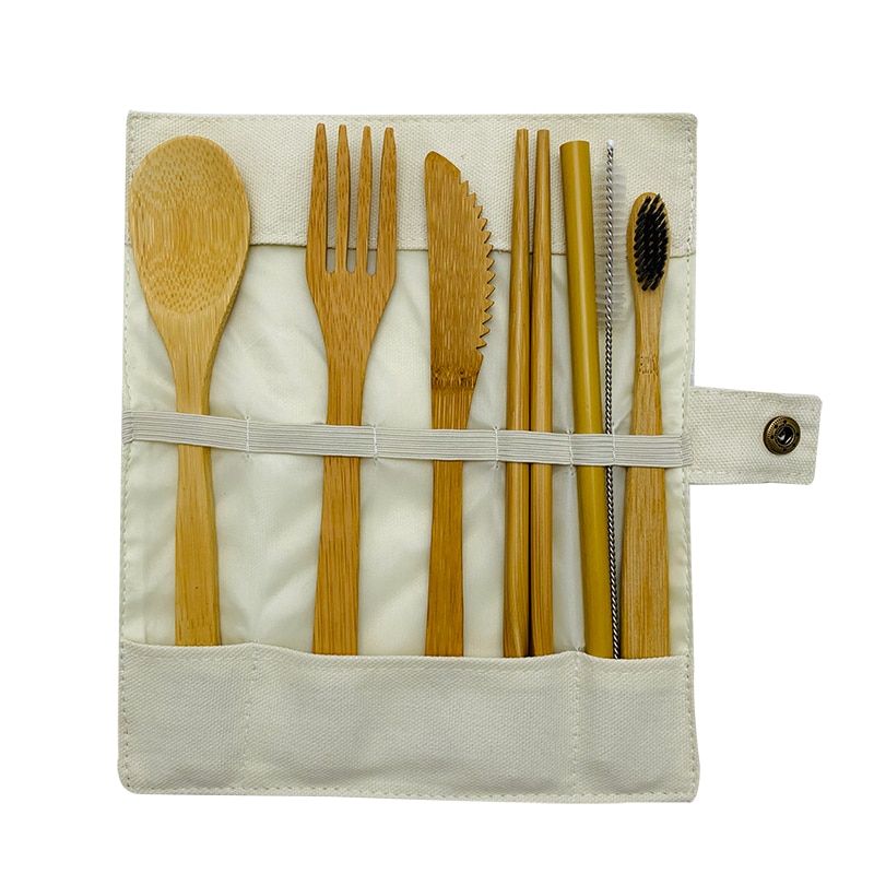 Wooden Cutlery Set Bamboo Tableware