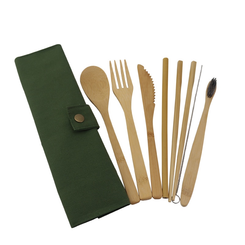 Wooden Cutlery Set Bamboo Tableware