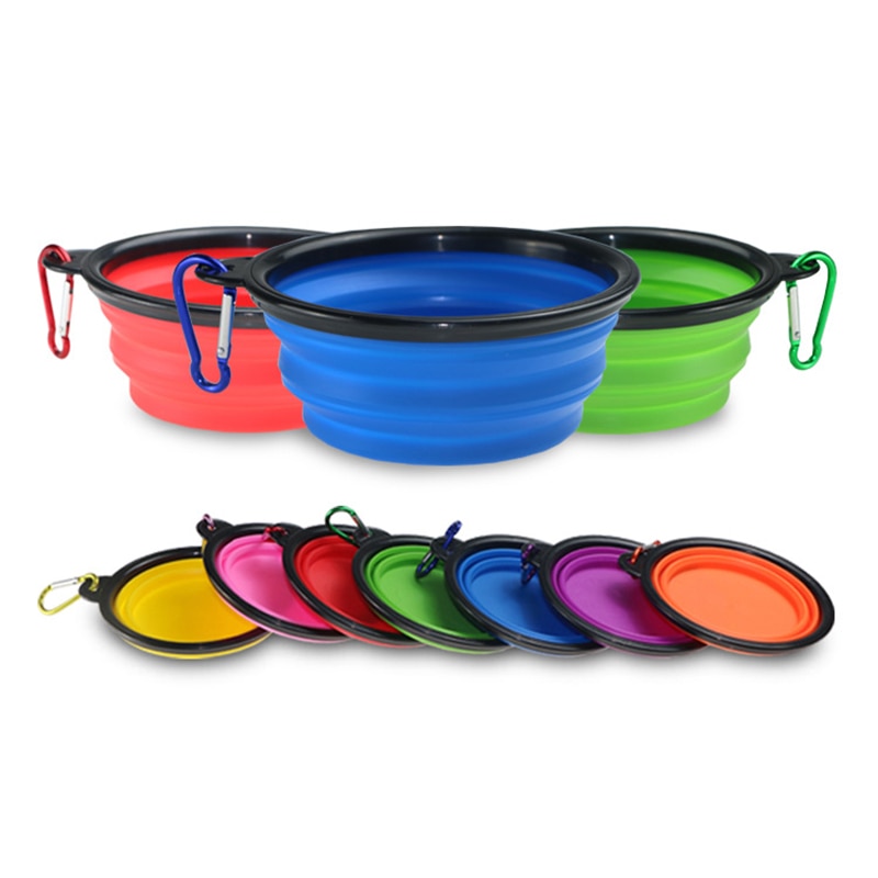 Silicone Dog Bowl Collapsible Feeder