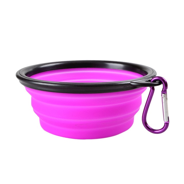 Silicone Dog Bowl Collapsible Feeder