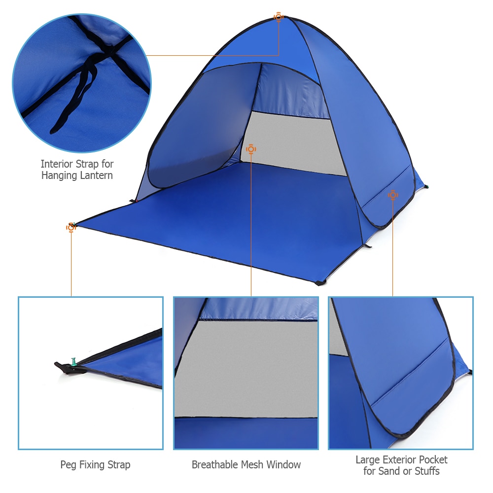 Pop Up Sun Shelter Beach Tent