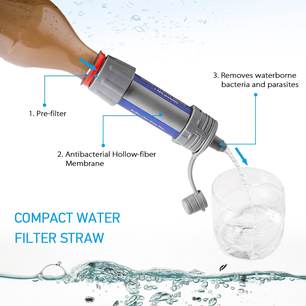 Camping Water Purifier Pocket Straw