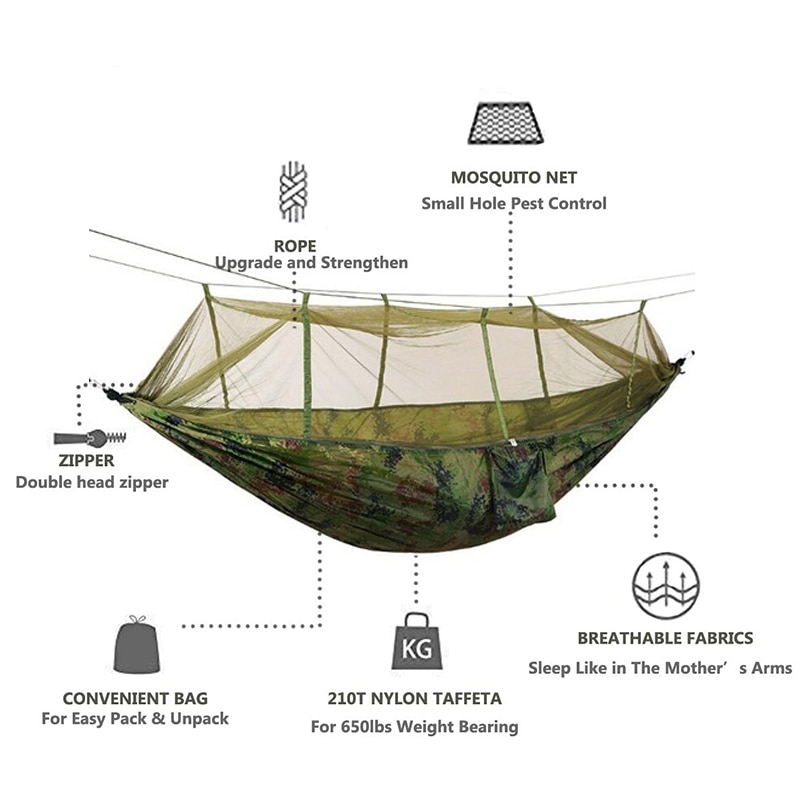 Tent Hammock with Mosquito Net