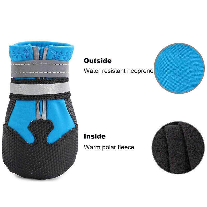 Waterproof Dog Boots Reflective Shoes