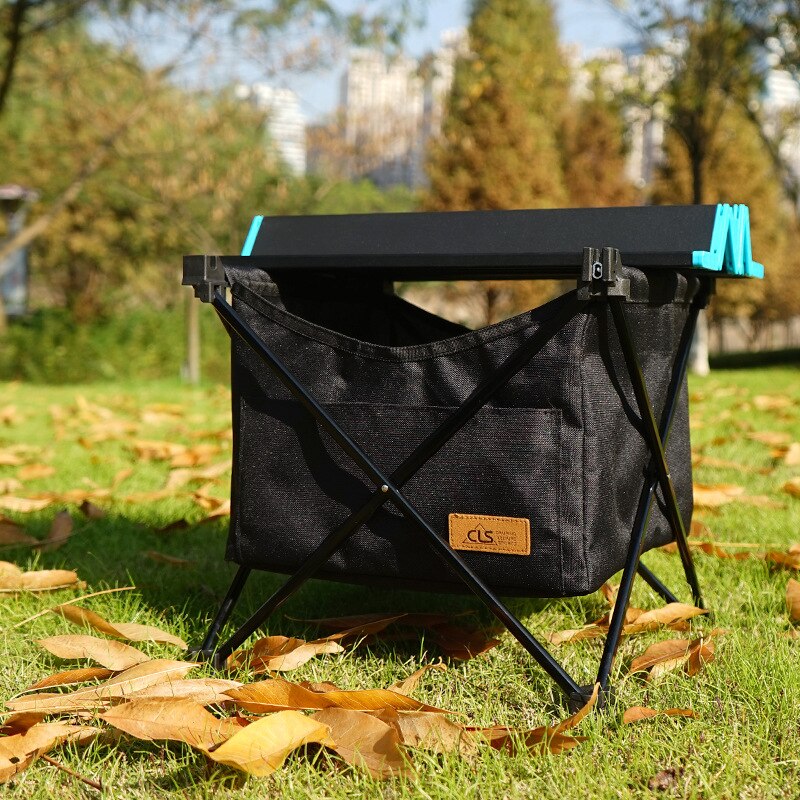 Camping Table with Storage Foldable Table