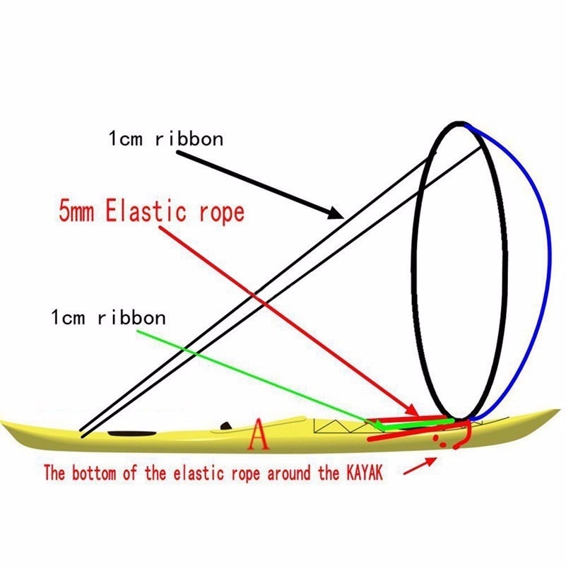 Kayak Sail Kit Wind Paddle Sail