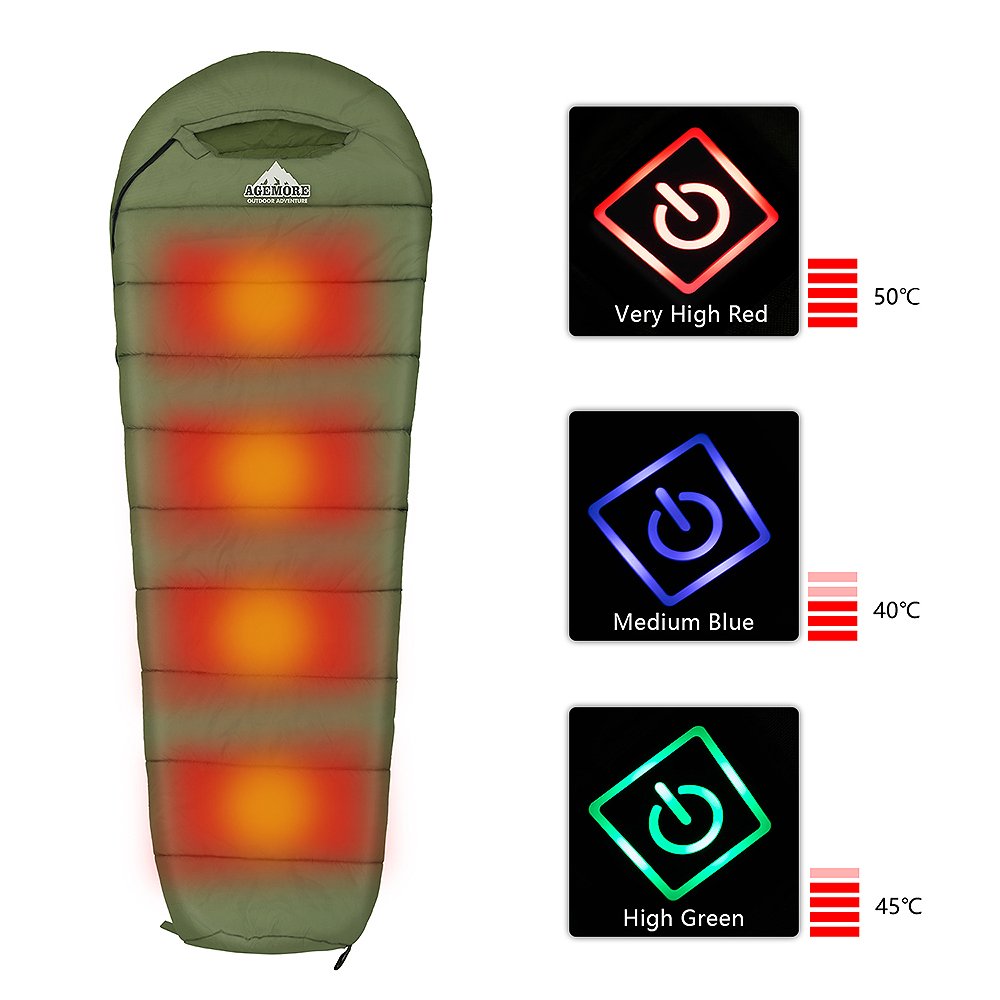 Heated Sleeping Bag Camping Gear