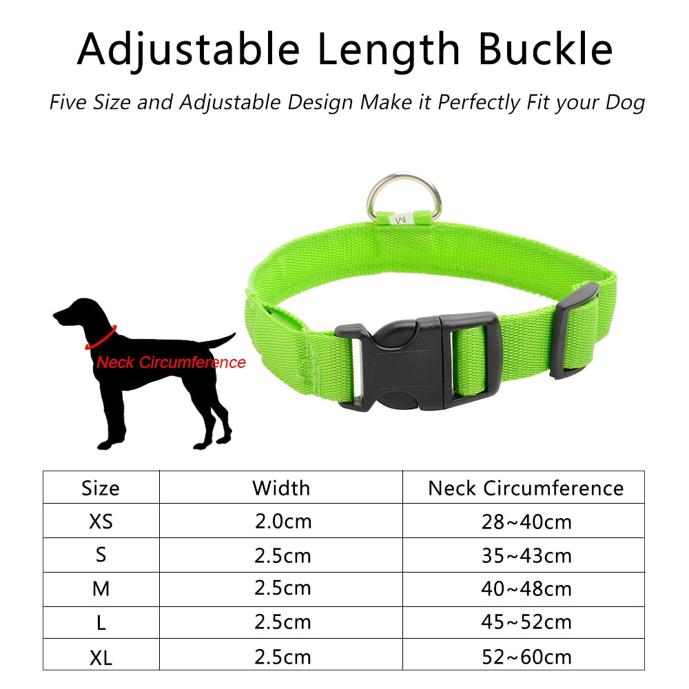 Dog Collar Light Anti-Lost LED Collar