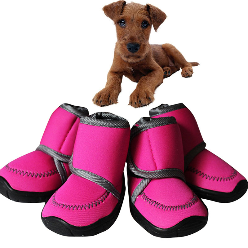 Dog Shoes For Winter Footwear (4pcs)