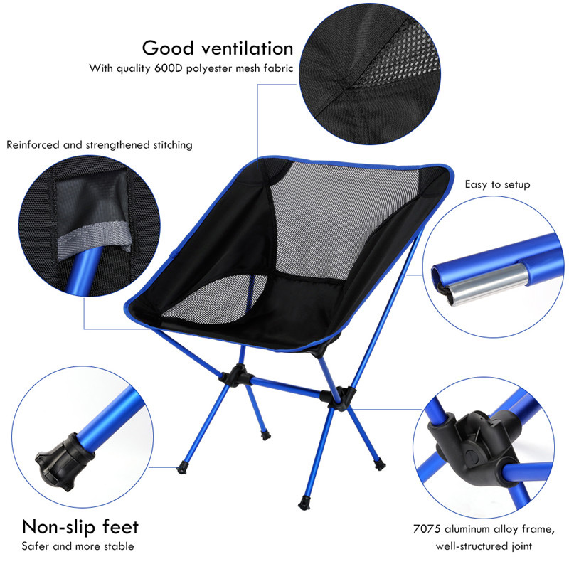 Portable Beach Chair with Storage Bag