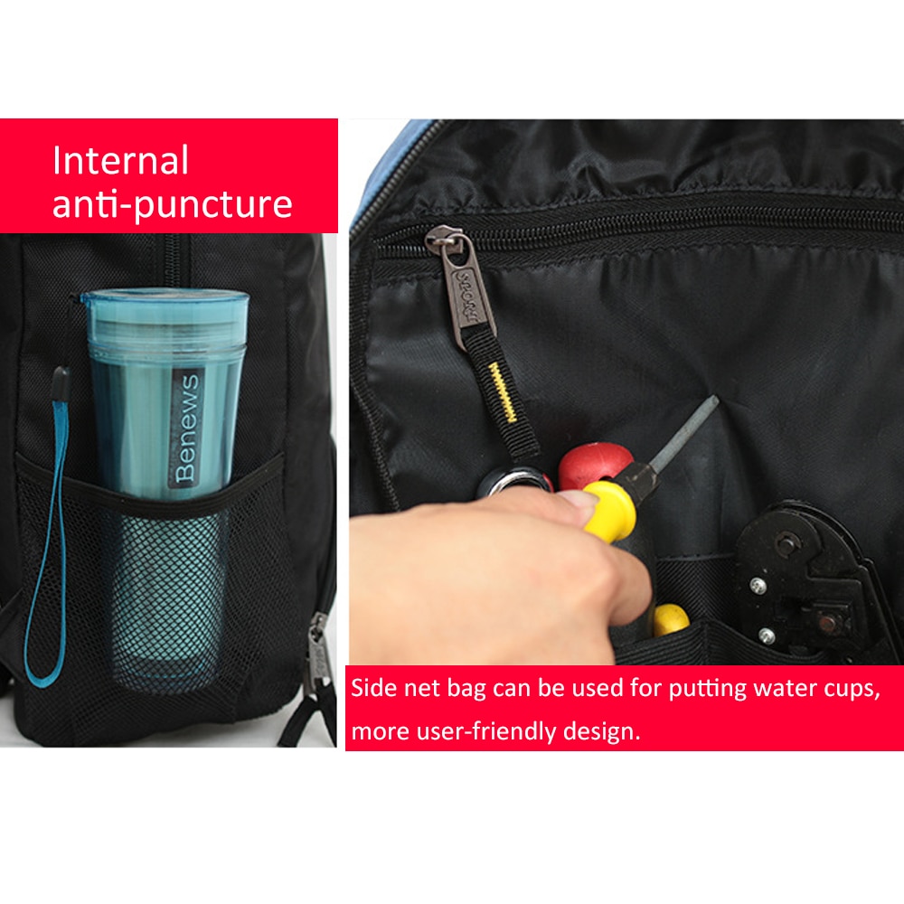 Backpack Tool Bag with Reflective Strip