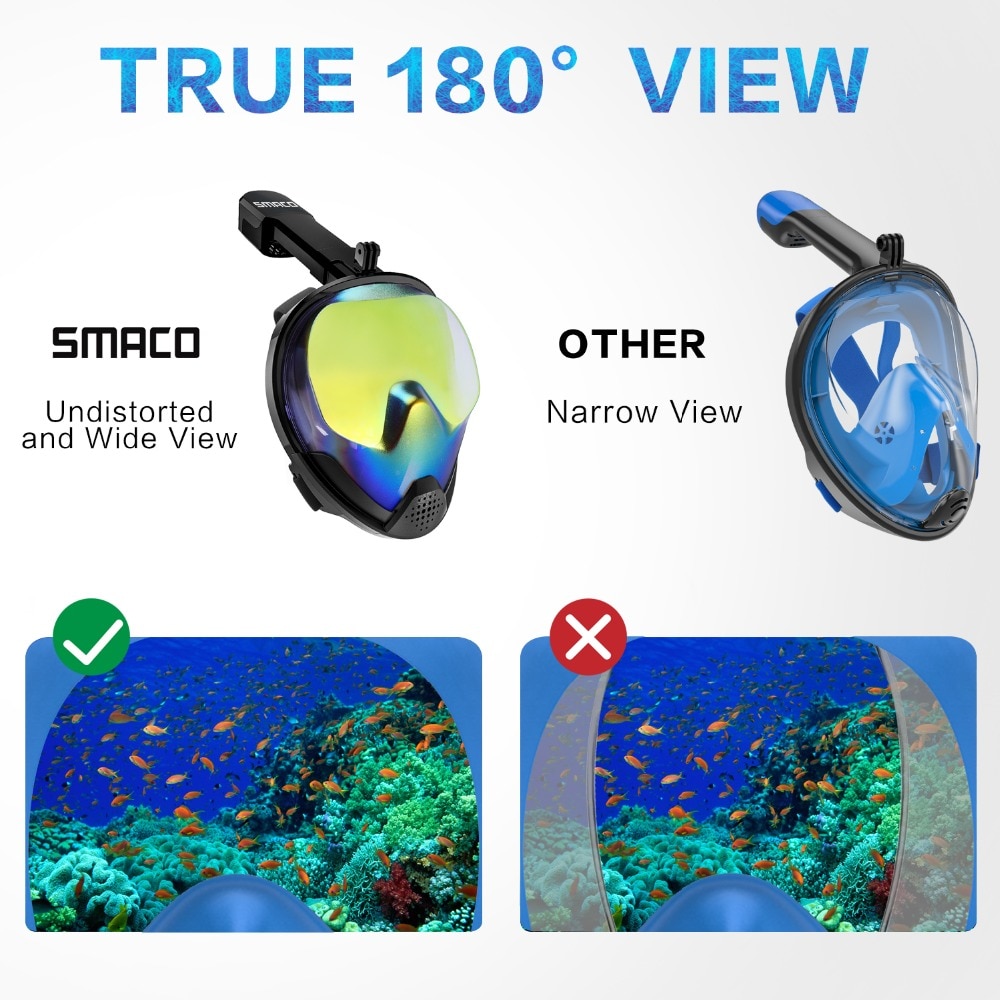 Full Face Snorkel Mask with UV Protection