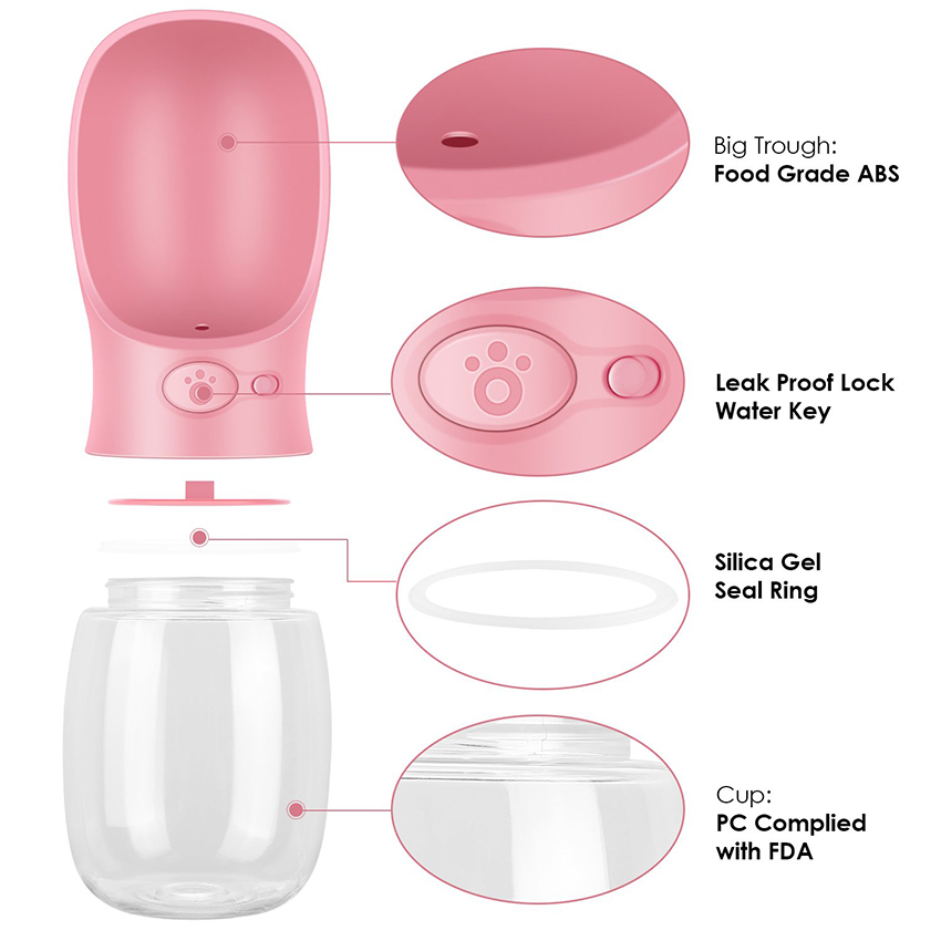 Pet Water Bottle Portable Water Dispenser